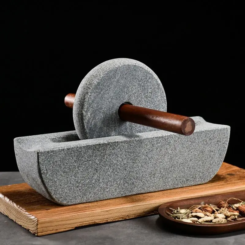 Stone Mill Dynasty مطحنة شاي ح - مراجعة Mortar Pestle Granite وسعره