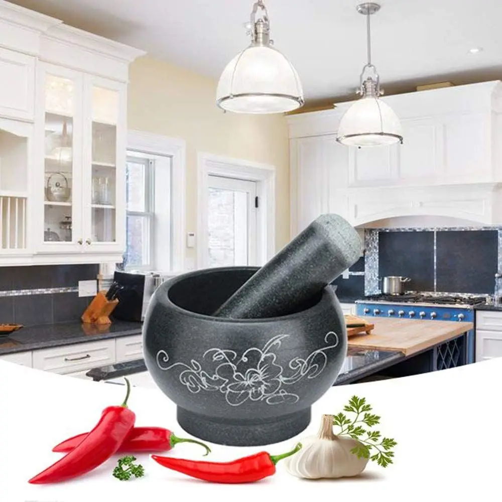 D16CMxH10CM مجموعة هاون ومدقة  - مراجعة Mortar Pestle Granite وسعره